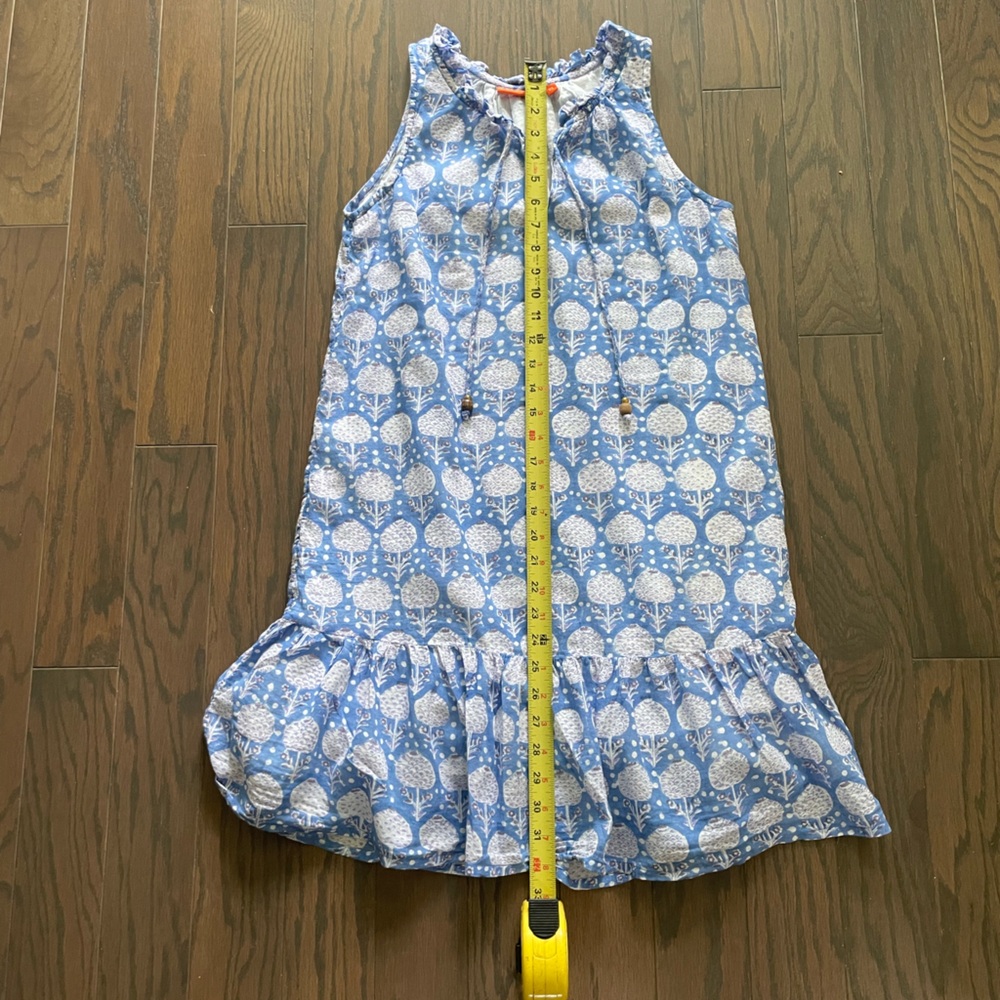 OLIPHANT KERACHI RUFFLE HEM BLOCK PRINT DRESS SIZE XS - Picture 11 of 11
